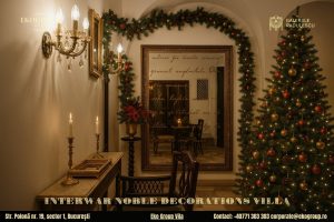Decorațiuni de Crăciun inspirate din epoca interbelică la Eko Group Vila: eleganță nobiliară și rafinament de sărbătoare